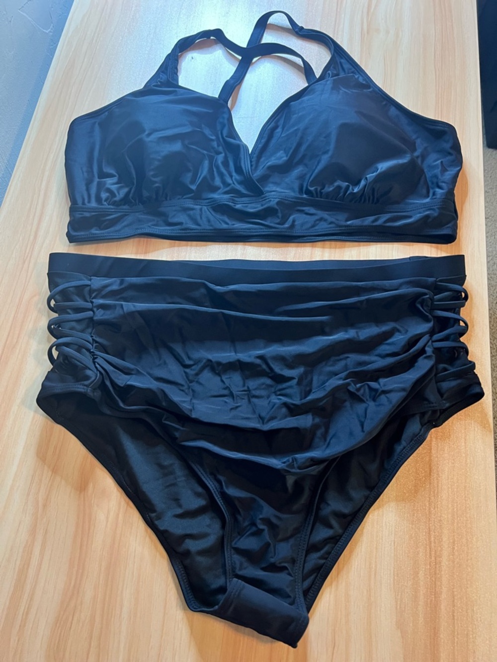 Women’s Black High-Waist Bikini Set - Comfortable Support
